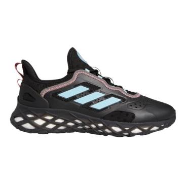 Imagem de adidas Tênis masculino Web Boost com cadarço casual - cinza, Carbono/Bliss Blue/Core Black, 43
