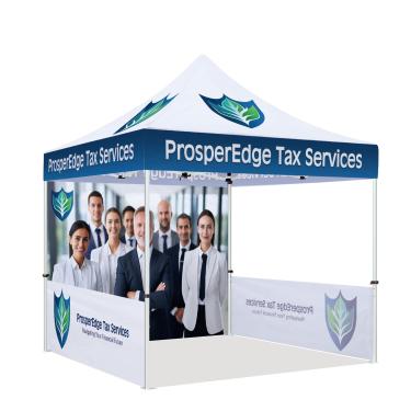 Imagem de ABLEM8CANOPY Barraca personalizada 10x10 com logotipo, tenda de dossel pop-up personalizada com paredes opcionais para eventos de negócios, feiras, mercado de fazendeiros, bolsa de rolo incluída (impostos e finanças)
