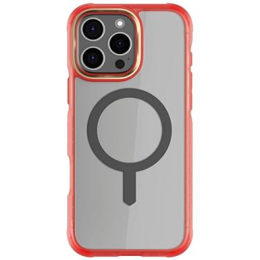 Imagem de Ghostek Covert Capa transparente para iPhone 16 Pro Max - Compatível com Apple MagSafe, Silicone Fusion, capa de telefone à prova de choque de ajuste fino (6,9 polegadas, rosa)