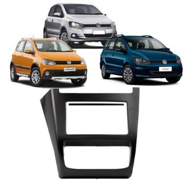 Imagem de Moldura painel fox 14/21 2 din jp volkswagen - Ecarframe, Preto