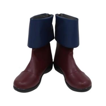 Imagem de COSGOGO LOL Powder Jinx Sapatos de cosplay para novo anime anime arcano Jinx botas curtas mulher homem sapatos de Halloween, Multi, 42