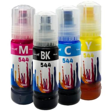Imagem de Kit 4 Refil Tinta T544 Impressora L1250 Inova Ink