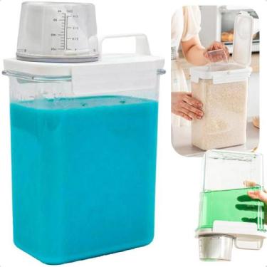 Imagem de Porta Dispenser Para Sabão Liquido, Amaciante, Lavanderia, Ração, Mult