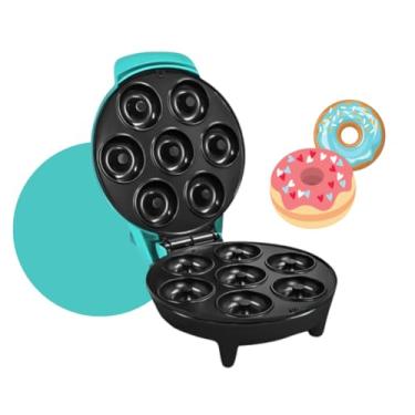 Imagem de Máquina De Donuts Dupla Face Máquina De Donuts Elétrica 110V Máquina Para Fazer Mini Donuts com 7 Furos (Verde) - YODHE