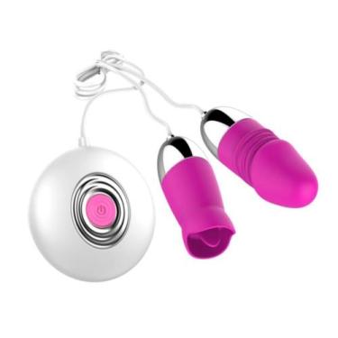 Imagem de Vibrador capsula bullet dupla estimulação 12 vibrações - Sexy import