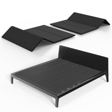 Imagem de Respirável, minimizador de ruído, bunkieboards resistentes à umidade, suporte de cama de perfil baixo, cama de casal grande 10 mm, tamanho casal 137 x 199 cm