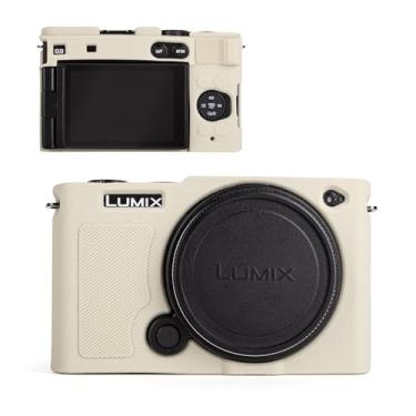 Imagem de MUZIRI KINOKOO Capa de silicone macio compatível com câmera sem espelho Panasonic Lumix S9, capa protetora de borracha para câmera Panasonic Lumix S9 - antiderrapante e antiarranhões - off-white