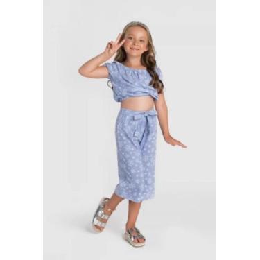 Imagem de CONJUNTO FEMININO INFANTIL FROZEN com laço na cintura - Magalu 