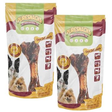 Imagem de Osso Suino Defumado Premium Puresnacks Kit com 2 unidades