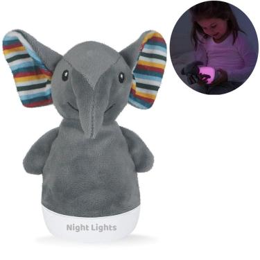 Imagem de Luminaria Noturna Infantil Mesa Led Abajur Portátil Sem Fio Decoração Quarto Mini Lampada Magica Infantil Zoo Bichinhos