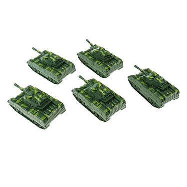 Imagem de LuDa 5 modelos de tanque de lançamento de plástico blindados para construção de paisagem de guerra