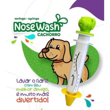Imagem de Seringa NoseWash p/ Lavagem Nasal 10ml Cachorro (Verde) Agpmed - Agapl