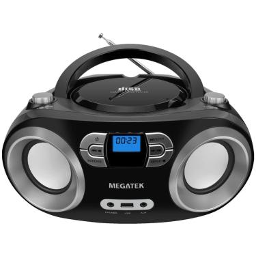 Imagem de Leitor de cd portátil Boombox megatek CB-M25BT com Bluetooth