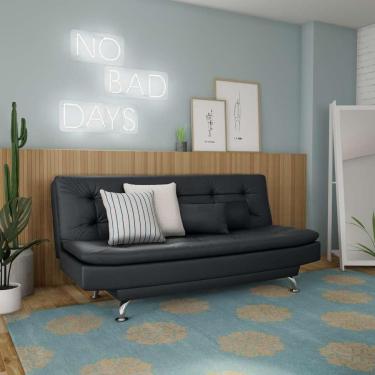 Imagem de Sofá-Cama 3 Lugares Casal Premium Precious Preto