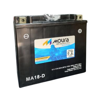 Imagem de Bateria Moura Moto – MA18-D – 18 Ah