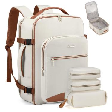 Imagem de Mochila LOVEVOOK Carry on 50L à prova d`água para viagens e laptop de 18"