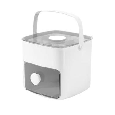 Imagem de Forma de Gelo 2 em 1 com Gaveta e Dispenser, Organizador para Congelador