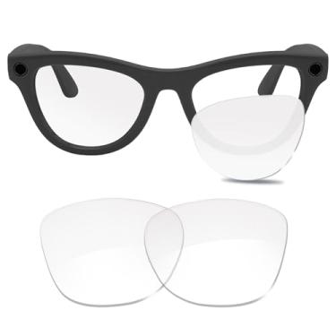 Imagem de Glintbay Lentes de óculos de sol de substituição 100% precisas para Ray-Ban Meta Skyler RW4010 52 mm - Transparente, não polarizada, Transparente, não polarizado, Small