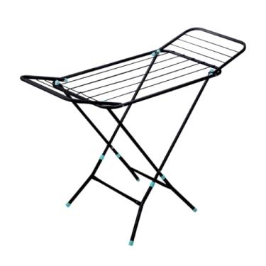 Imagem de Varal De Chão Portátil Dobrável Aço Com Abas(PRETO)