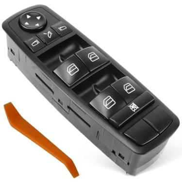 Imagem de Bomunik Botão de interruptor Master Power Window para Mercedes-Benz M R GL Class GL350 GL450 GL500 ML300 ML500 R320 R400 Replace# 2518300290 A2518300290 25183002909051