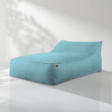 Imagem de Espreguiçadeira de Jardim Puff Para Casal – Sofá na Caixa By EcoFlame (Azul Claro)