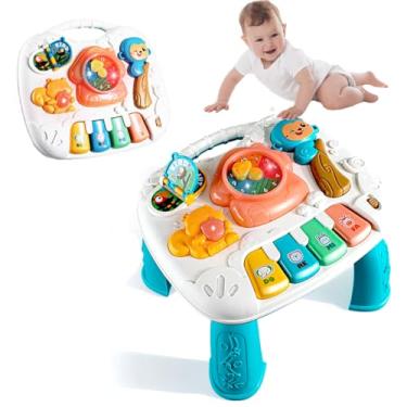 Imagem de Mesa Didática Infantil Mesinha Interativa Educativa Som Luz Atividades