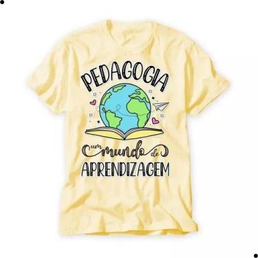 Imagem de Camiseta Professores Educação Pedagogia Camisa Amarela Nova - loja din