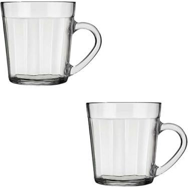 Imagem de Jogo 2 - Canecas Americano Mug Taza para Chá e Café 270 ML Estilo Copo Americano