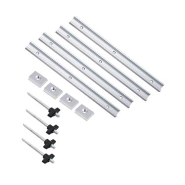 Imagem de WeiLaiKeQi T rastreio kit de slot slot slot rastrear gabinete universal workbench para gabaritos de madeira e utilidade utilidade multifuncional robusta, Prateado