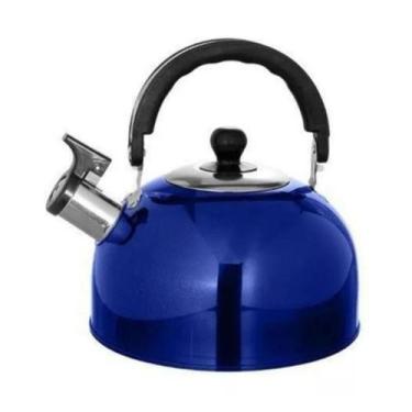 Imagem de Chaleiras Em Inox Diversas Cores Com Apito 2L 21CM x 18CM - Ecos House