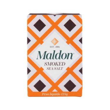 Imagem de Sal Marinho Em Flocos Defumado Maldon 125g.