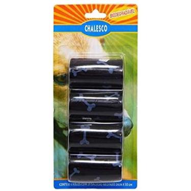 Imagem de Refil de Saquinhos Sacola Cata caca Chalesco com 4 rolinhos - Refil Sa