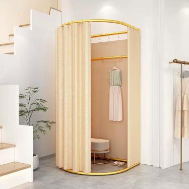 Imagem de Local de vestiário independente com cortinas de blecaute, perstaques instantâneos portáteis temporários simples, para loja de roupas, shopping center e escritório, proteção de privacidade, b