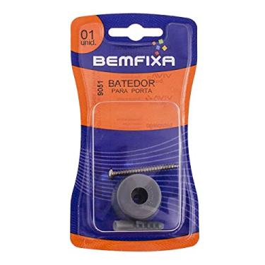 Imagem de Batedor para Porta Chato Cinza Viva Bricolage Bemfixa 9051