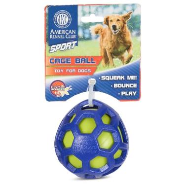 Imagem de AMERICAN KENNEL CLUB AKC Sport TPR Squeeze Balls para cães – Brinquedos duráveis com aroma de baunilha para jogar, buscar e mastigar – Promove a higiene dentária