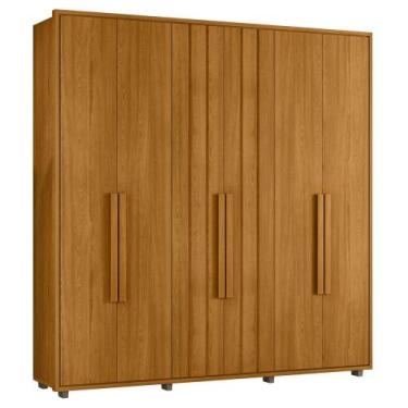 Imagem de Guarda Roupa Casal 230cm Com 6 Portas Barok Cinamomo Z10 - Mpozenato, 