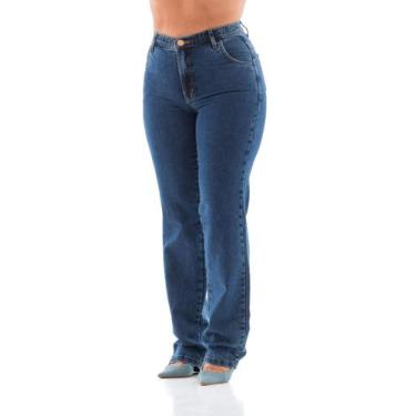 Imagem de Calça Jeans Feminina Arauto Reta Comfy - ARAUTO JEANS, Azul médio, P