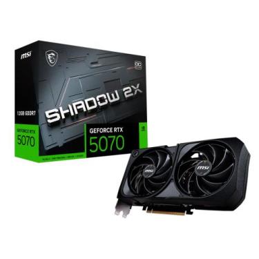 Imagem de Placa de Vídeo MSI RTX 5070 12GB GDDR7 192 Bits Shadow 2x OC 912-V532-