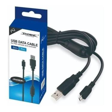 Imagem de Cabo Ps4 Slim/pro Controle Carregador Usb V8 2 Metros - Dobe