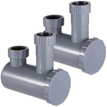 Imagem de Toyosport 2 peças para lavatório de xampu, armadilha de cabelo de 3,8 cm para pia de salão de banheiro, vedação à prova de vazamento, tampa de extremidade removível, fácil instalação