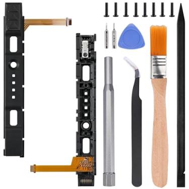 Imagem de Ikpek Left Right Slide Rail with Sensor Flex Cable Replacement for Nintendo Switch Joycon Controller Slider Rail for Nintendo Switch OLED Joycon Controller Slider Rail