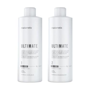 Imagem de Kit Escova Progressiva Madame Lis Ultimate + Shampoo Limpeza Profunda 1 Litro