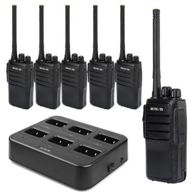 Imagem de Walkie Talkies Retevis RT21 atualizado com 6 pacotes de longo alcance