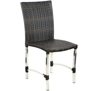 Imagem de Cadeira em Alumínio Cannes para Mesa de Jantar Cozinha Área Trama