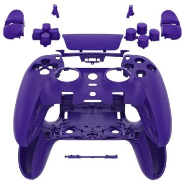 Imagem de eXtremeRate Conjunto Completo Com Botões, Capa Para Touchpad Compatível Controle Ps5 Edge, Acabamento Decorativo Roxo Personalizado Substituição, Placas Frontais E Traseiras