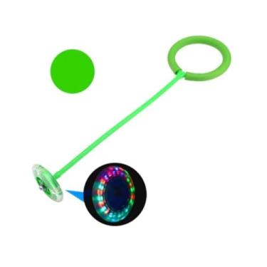 Imagem de Pula Corda Giratório Com Led Brinquedo Infantil Gira Pula Corda LED Pisca/Pisca (Verde)