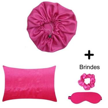 Imagem de KIT Sleep Well toque de seda Magic - Mascara, Touca e Fronha brinde xu