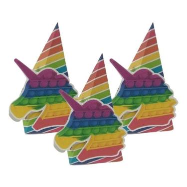 Imagem de 10 Caixa Cone Kit Festa Em Casa Pop It, Kit Fidget Toy