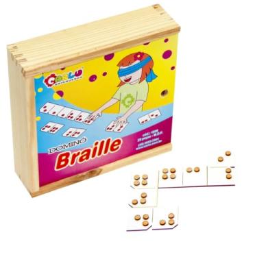 Imagem de BRAILLE DOMINO - MDF - 28 PC - CX. MAD.