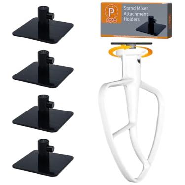 Imagem de Suportes de fixação compatíveis com acessórios Kitchenaid Mixer (preto)